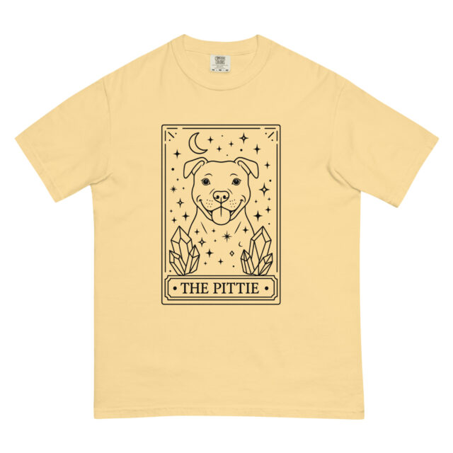 Pittie Tarot Card T-Shirt - Magical Pitbull Tee - Image 12