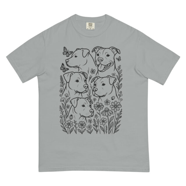 Wildflowers and Pittie T-Shirt - Image 8