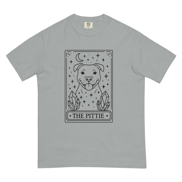Pittie Tarot Card T-Shirt - Magical Pitbull Tee - Image 6