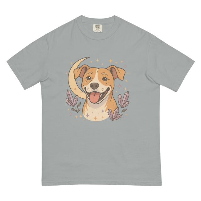 Celestial Pittie Tee- Comfort Colors Shirt | Tan Pittie - Image 6