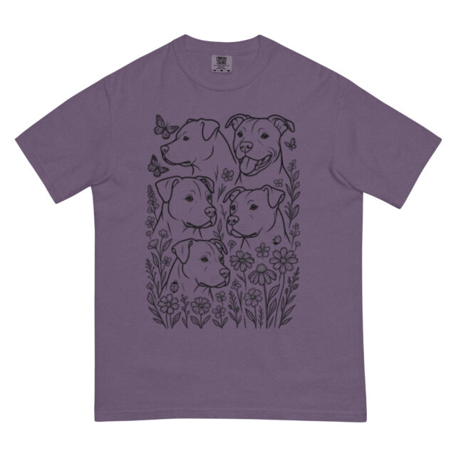 Wildflowers and Pittie T-Shirt - Image 3