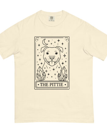 Pittie Tarot Card T-Shirt - Magical Pitbull Tee