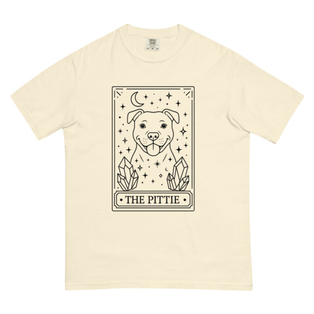 Pittie Tarot Card T-Shirt - Magical Pitbull Tee