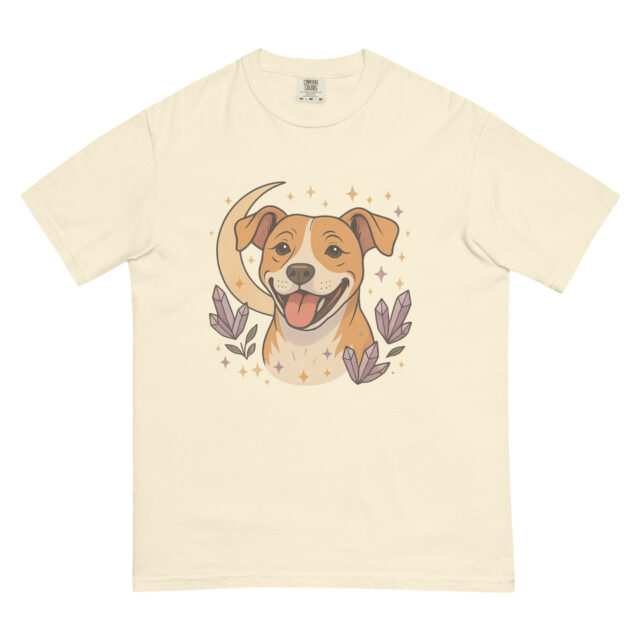 Celestial Pittie Tee- Comfort Colors Shirt | Tan Pittie - Image 9