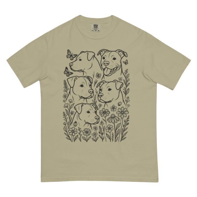 Wildflowers and Pittie T-Shirt - Image 9