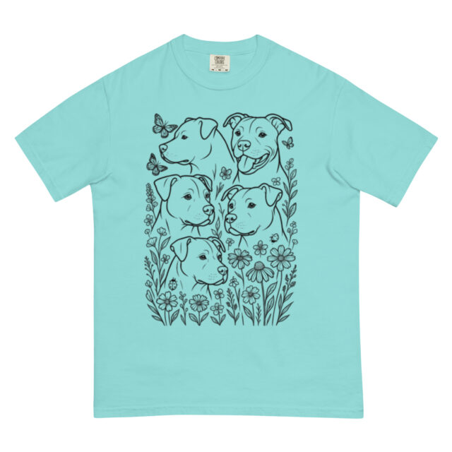 Wildflowers and Pittie T-Shirt - Image 12