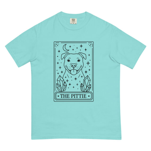 Pittie Tarot Card T-Shirt - Magical Pitbull Tee - Image 9