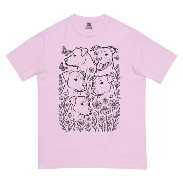 Wildflowers and Pittie T-Shirt - Image 13