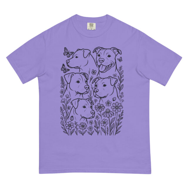 Wildflowers and Pittie T-Shirt - Image 6