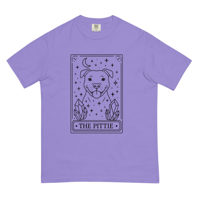 Pittie Tarot Card T-Shirt - Magical Pitbull Tee - Image 5