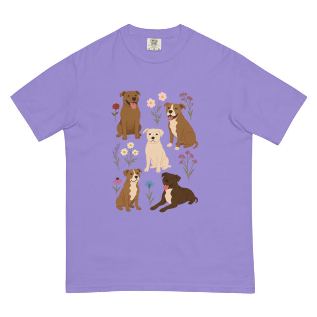 Flowers & Pitties T-Shirt - Image 3